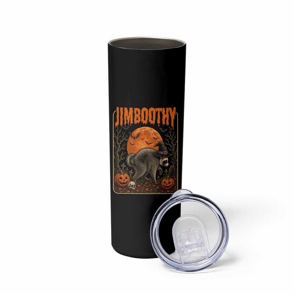 Jimothy Seattle Raccoon Halloween Skinny Tumbler Funny Trash Panda Meme Gift