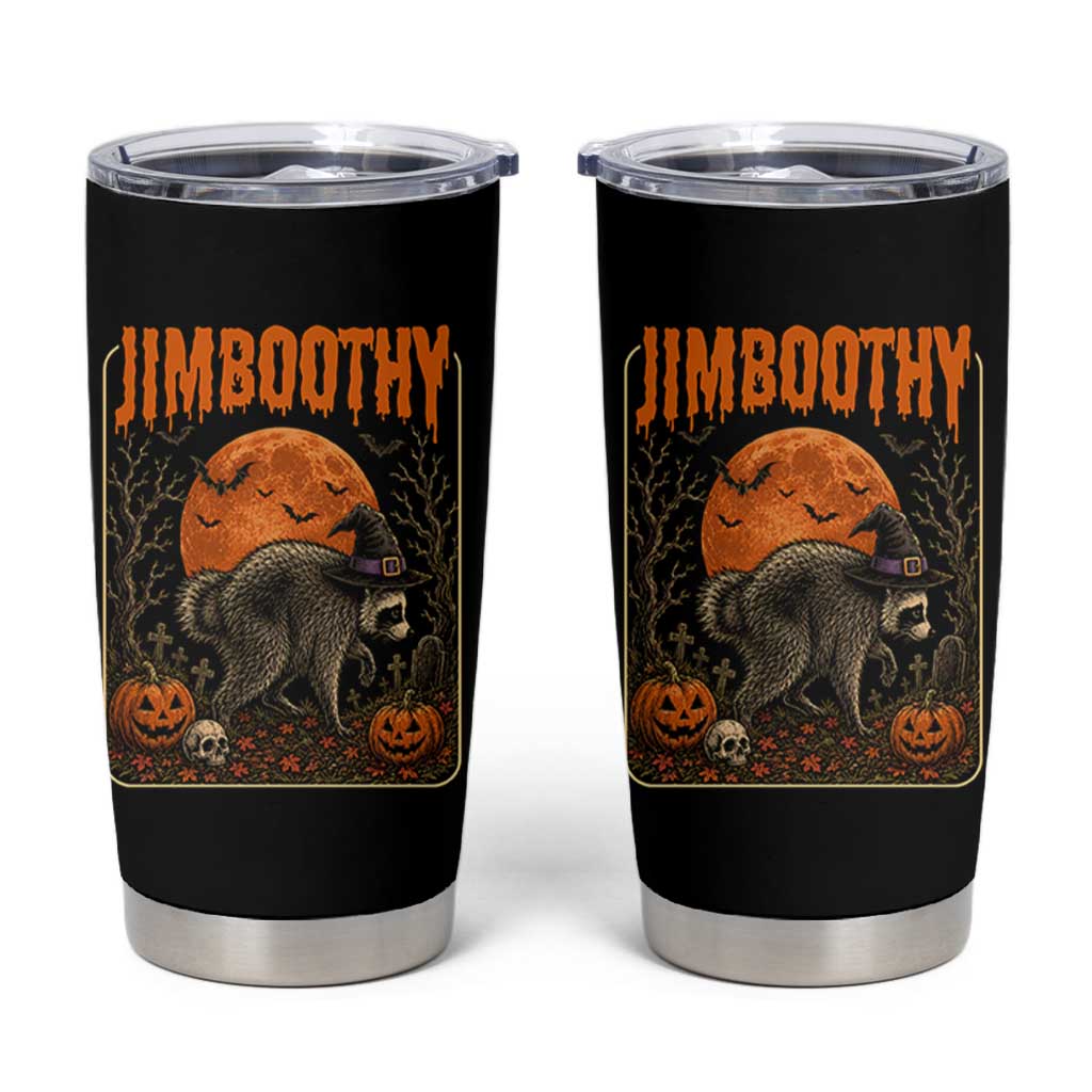 Jimothy Seattle Raccoon Halloween Tumbler Cup Funny Trash Panda Meme Gift