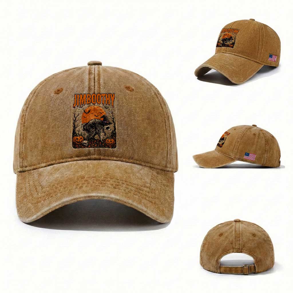 Jimothy Seattle Raccoon Halloween Washed Cotton Baseball Cap Funny Trash Panda Meme Gift