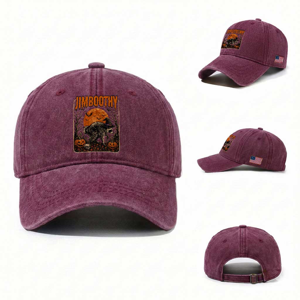Jimothy Seattle Raccoon Halloween Washed Cotton Baseball Cap Funny Trash Panda Meme Gift