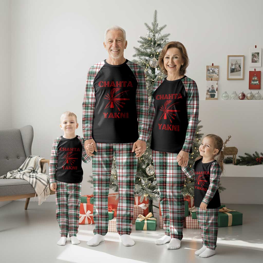 Choctaw Nation Chahta Yakni Native American Plaid Pajama Set