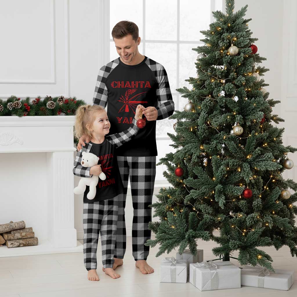 Choctaw Nation Chahta Yakni Native American Plaid Pajama Set
