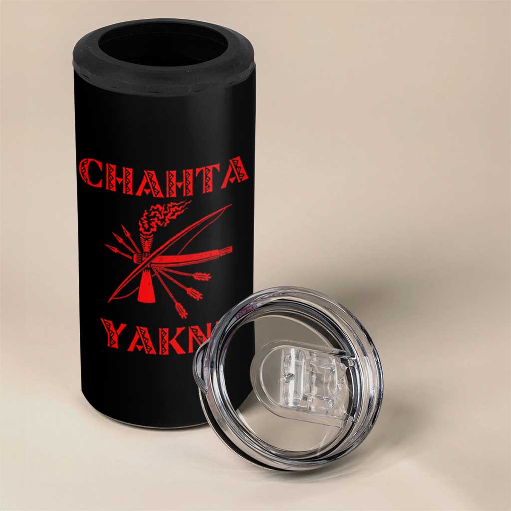 Choctaw Nation Chahta Yakni Native American 4 in 1 Can Cooler Tumbler