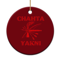 Choctaw Nation Chahta Yakni Native American Ceramic Ornament