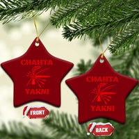 Choctaw Nation Chahta Yakni Native American Ceramic Ornament