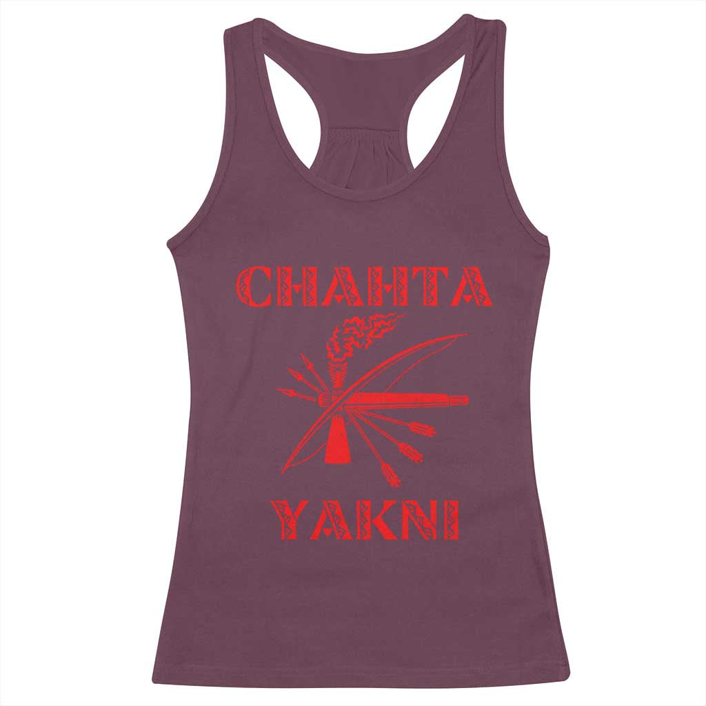 Choctaw Nation Chahta Yakni Native American Racerback Tank Top