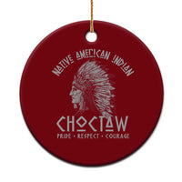 Choctaw Native American Indian Pride Indigenous Tribe Ceramic Ornament