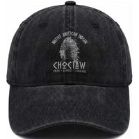 Choctaw Native American Indian Pride Indigenous Tribe Washed Cotton Baseball Cap