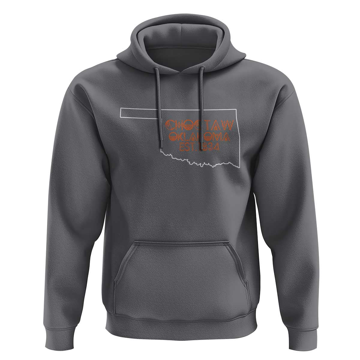 Choctaw Oklahoma OK Map Established 1834 Hoodie