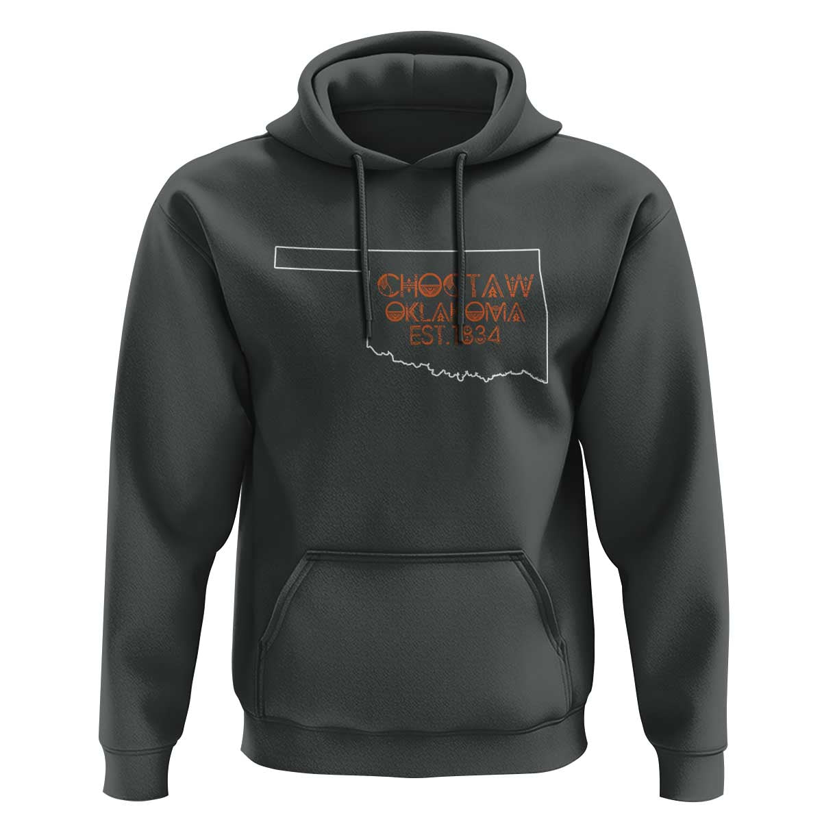 Choctaw Oklahoma OK Map Established 1834 Hoodie