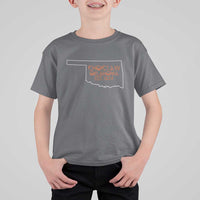 Choctaw Oklahoma OK Map Established 1834 T Shirt For Kid