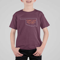 Choctaw Oklahoma OK Map Established 1834 T Shirt For Kid