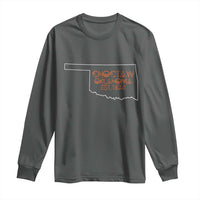 Choctaw Oklahoma OK Map Established 1834 Long Sleeve Shirt