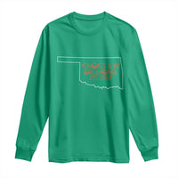 Choctaw Oklahoma OK Map Established 1834 Long Sleeve Shirt