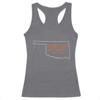 Choctaw Oklahoma OK Map Established 1834 Racerback Tank Top