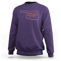 Choctaw Oklahoma OK Map Established 1834 Sweatshirt