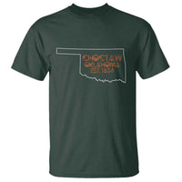 Choctaw Oklahoma OK Map Established 1834 T Shirt