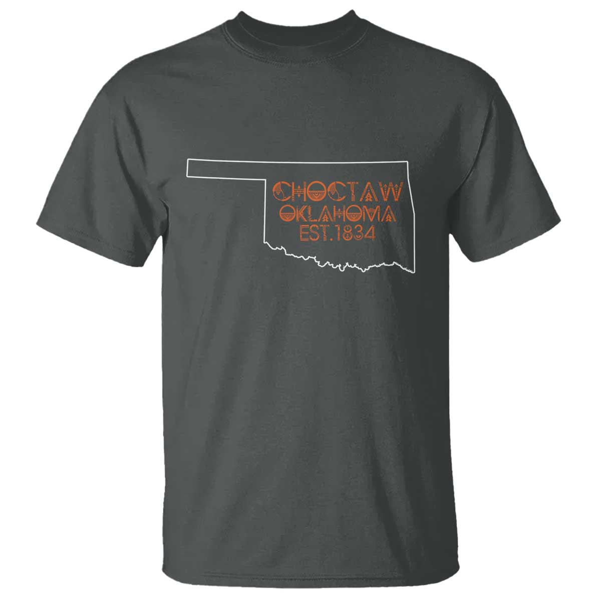 Choctaw Oklahoma OK Map Established 1834 T Shirt