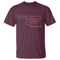 Choctaw Oklahoma OK Map Established 1834 T Shirt