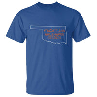 Choctaw Oklahoma OK Map Established 1834 T Shirt