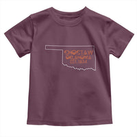 Choctaw Oklahoma OK Map Established 1834 Toddler T Shirt