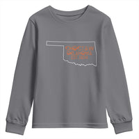 Choctaw Oklahoma OK Map Established 1834 Youth Sweatshirt