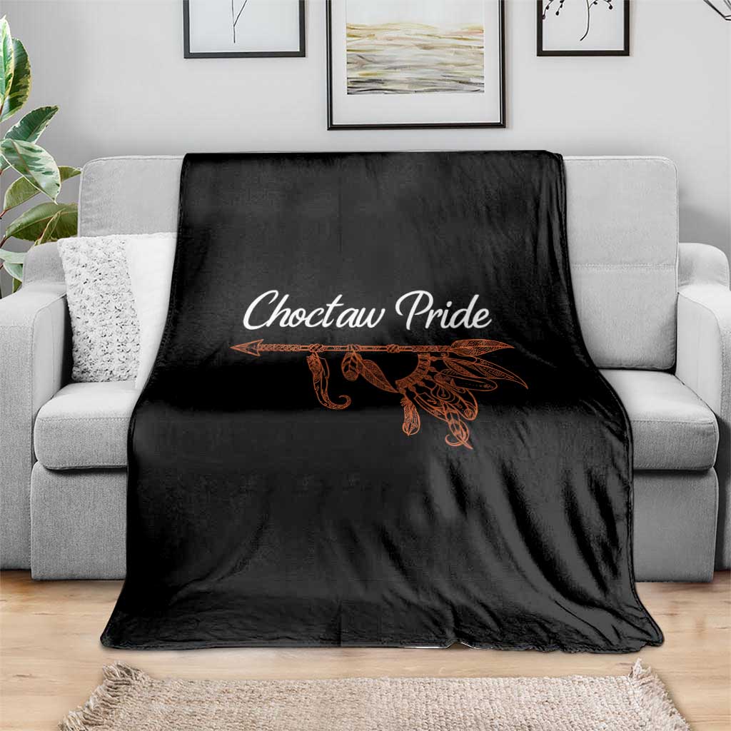 Choctaw Oklahoma OK Pride Native American Throw Blanket