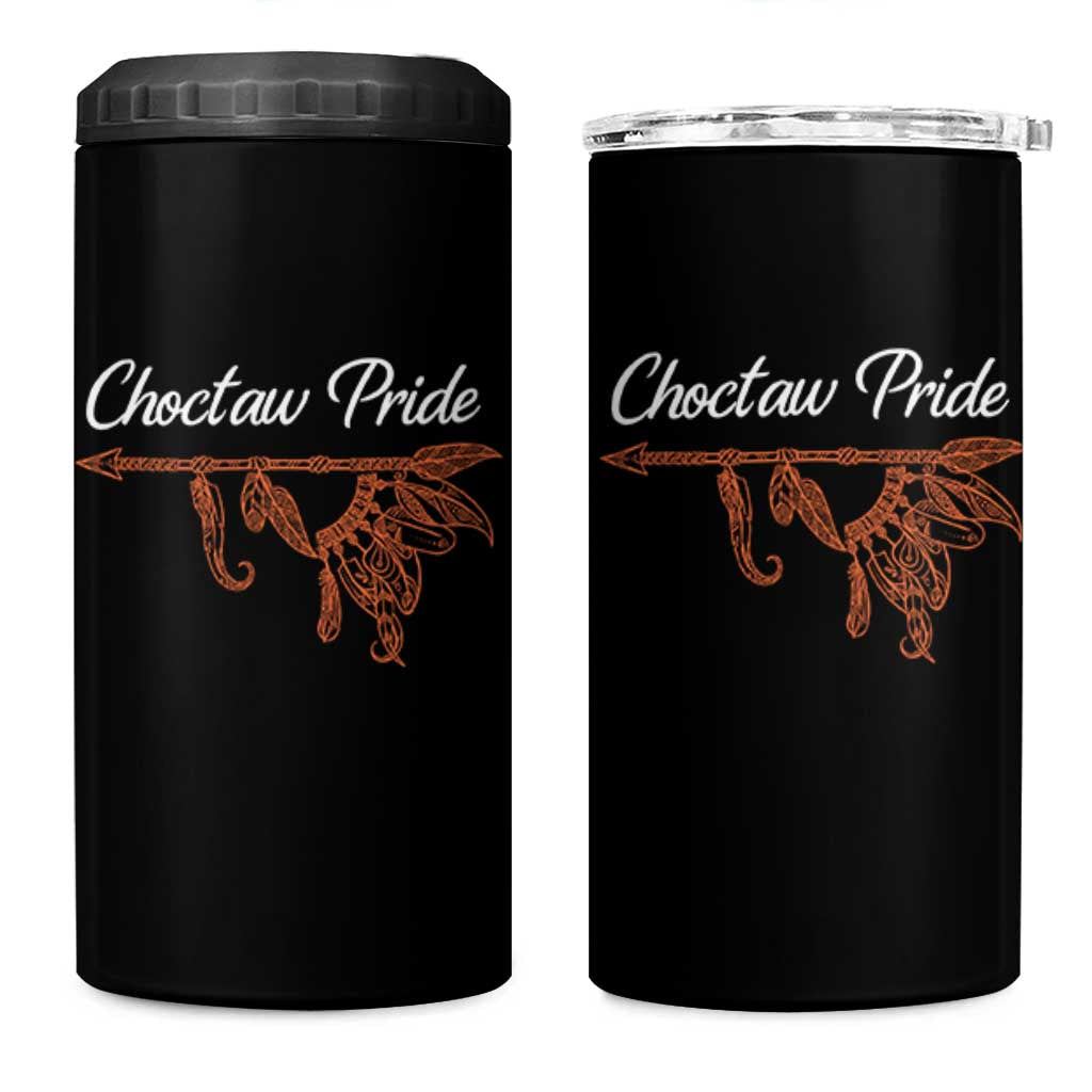 Choctaw Oklahoma OK Pride Native American 4 in 1 Can Cooler Tumbler