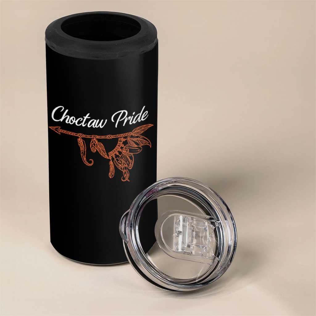 Choctaw Oklahoma OK Pride Native American 4 in 1 Can Cooler Tumbler