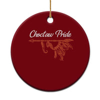 Choctaw Oklahoma OK Pride Native American Ceramic Ornament