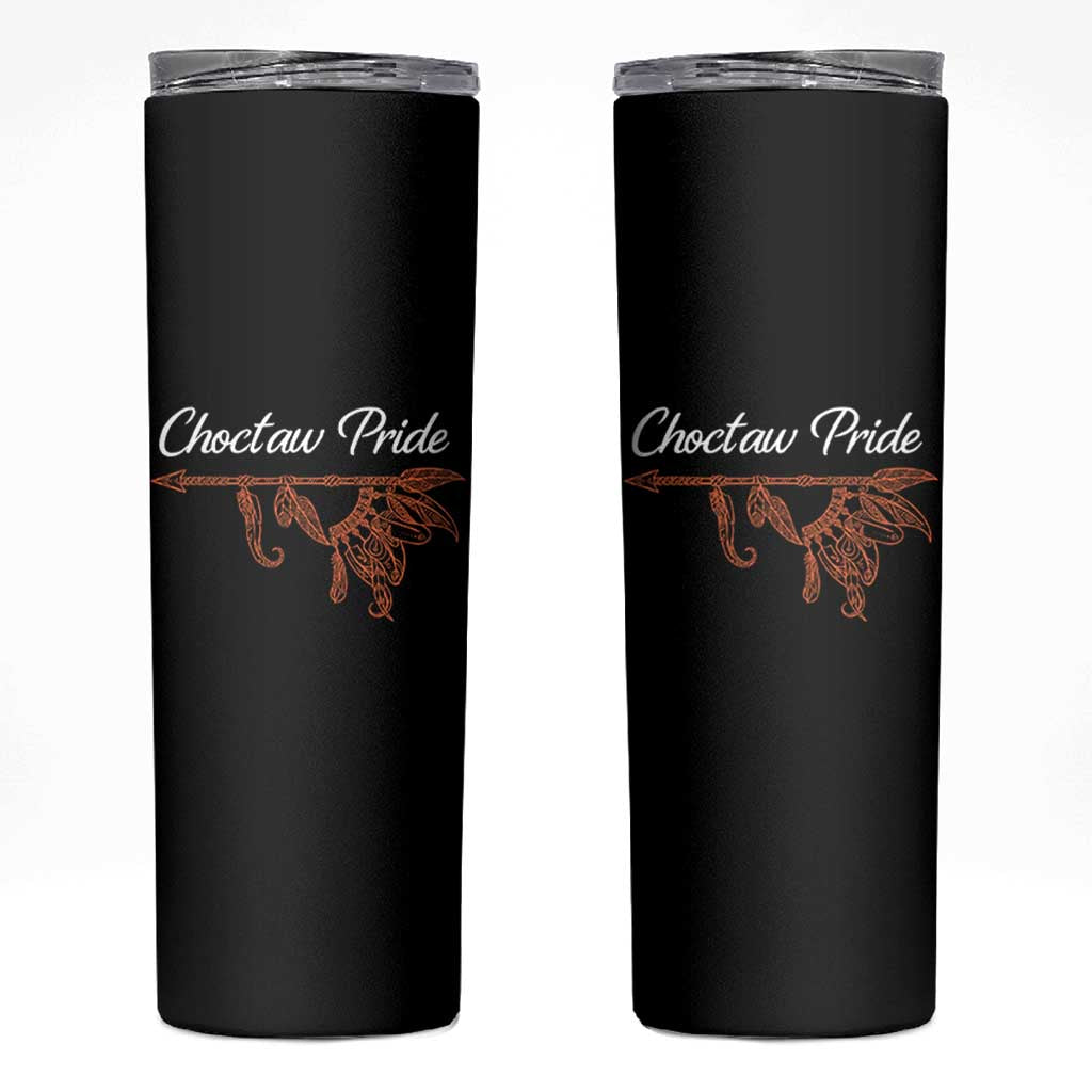 Choctaw Oklahoma OK Pride Native American Skinny Tumbler