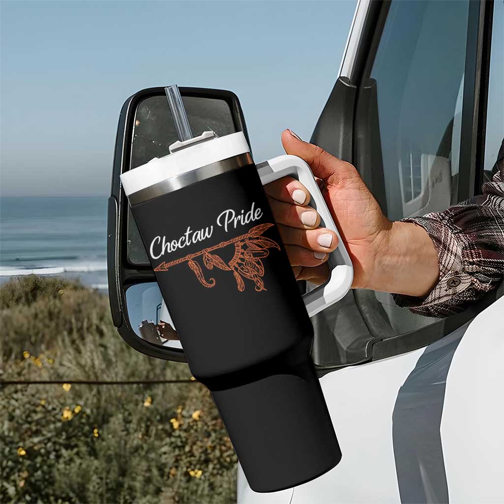 Choctaw Oklahoma OK Pride Native American Tumbler With Handle