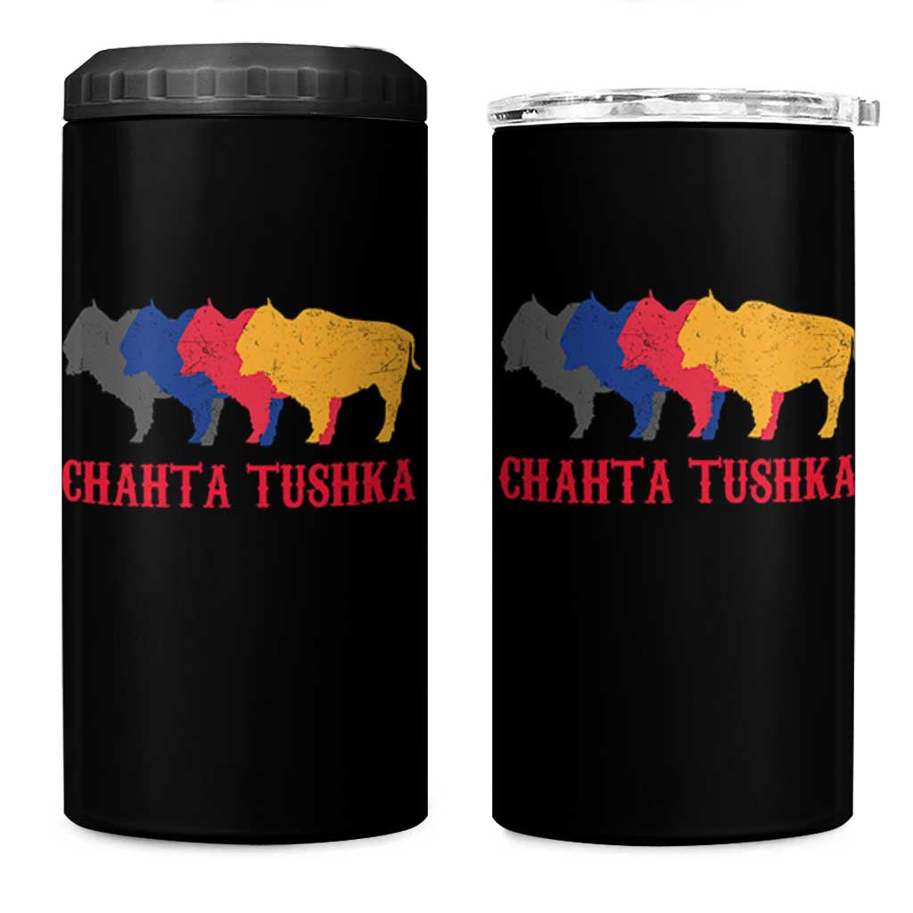 Choctaw Native American Chahta Tushka 4 in 1 Can Cooler Tumbler