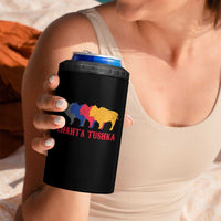 Choctaw Native American Chahta Tushka 4 in 1 Can Cooler Tumbler