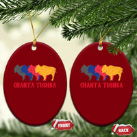 Choctaw Native American Chahta Tushka Ceramic Ornament