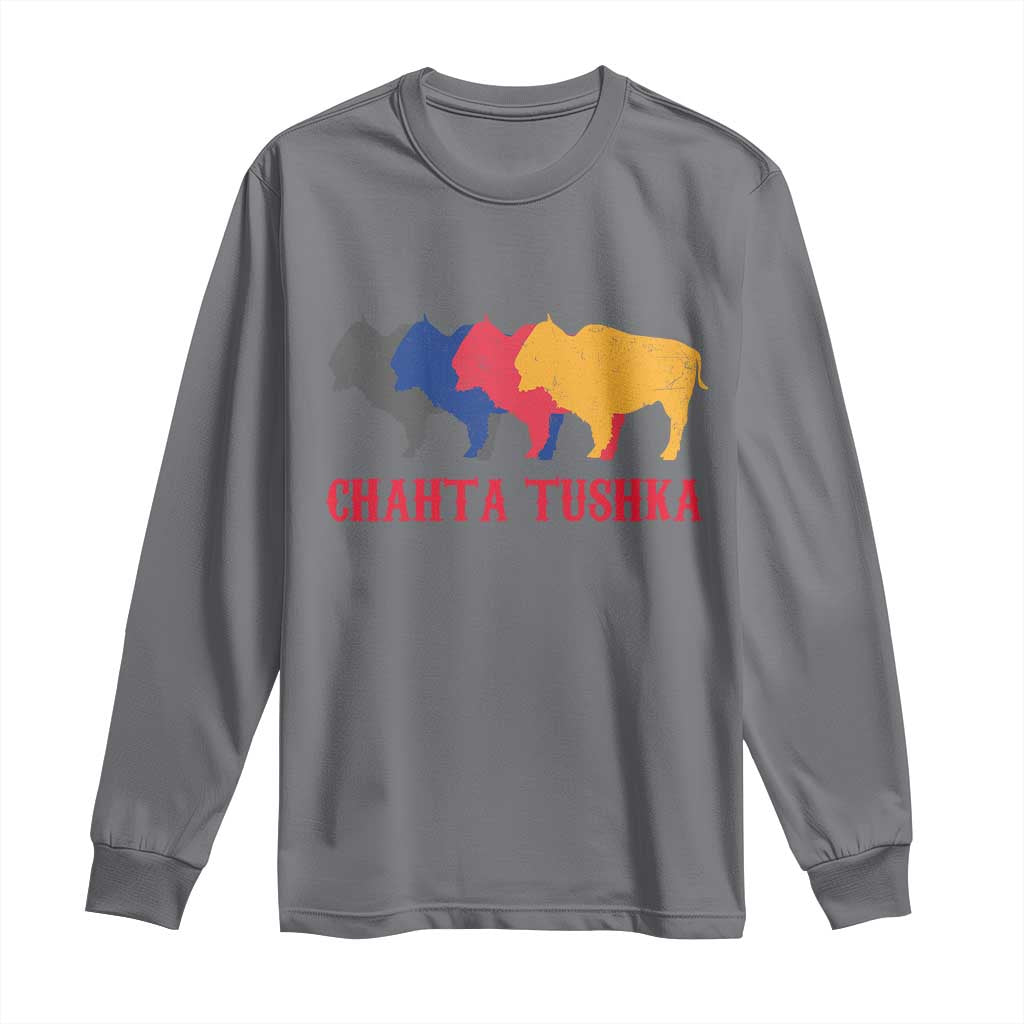 Choctaw Native American Chahta Tushka Long Sleeve Shirt