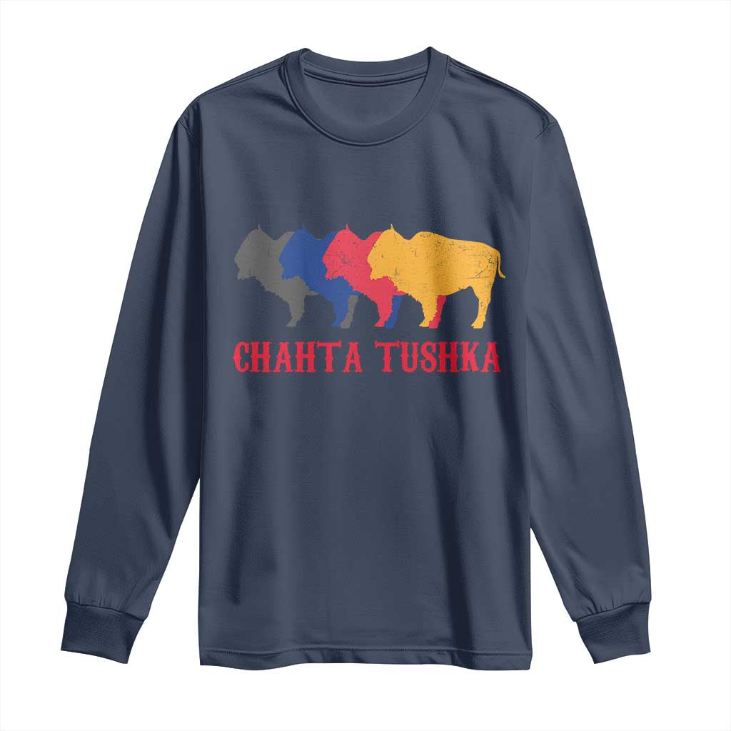 Choctaw Native American Chahta Tushka Long Sleeve Shirt
