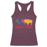 Choctaw Native American Chahta Tushka Racerback Tank Top