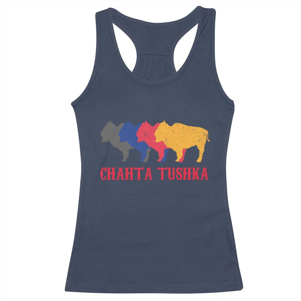 Choctaw Native American Chahta Tushka Racerback Tank Top