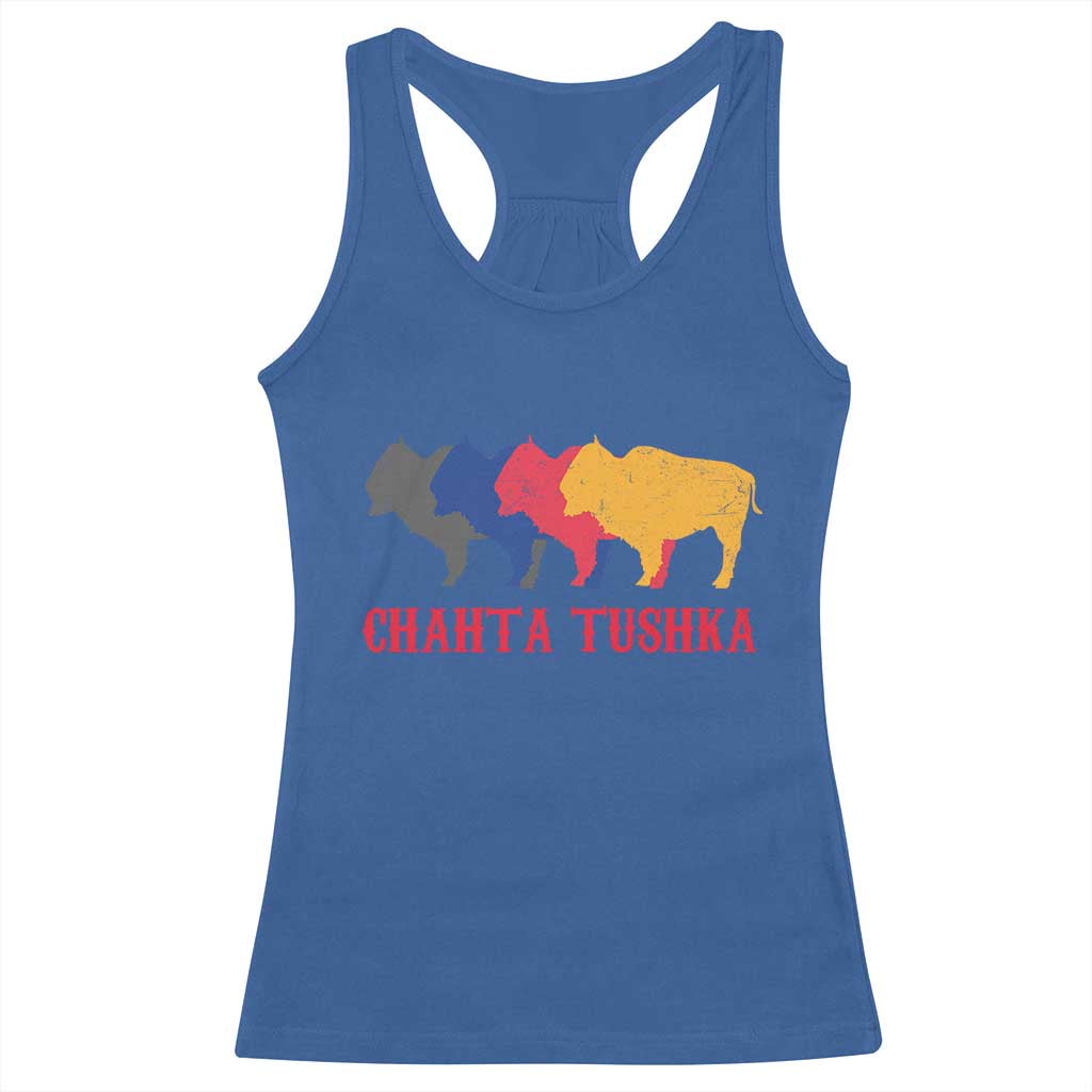 Choctaw Native American Chahta Tushka Racerback Tank Top
