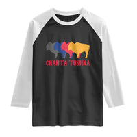 Choctaw Native American Chahta Tushka Raglan Shirt