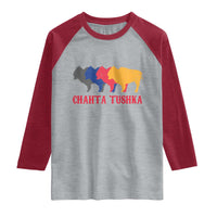 Choctaw Native American Chahta Tushka Raglan Shirt