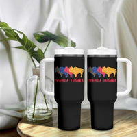 Choctaw Native American Chahta Tushka Tumbler With Handle