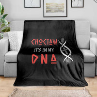 Choctaw Native American DNA Roots Indian Pride Throw Blanket
