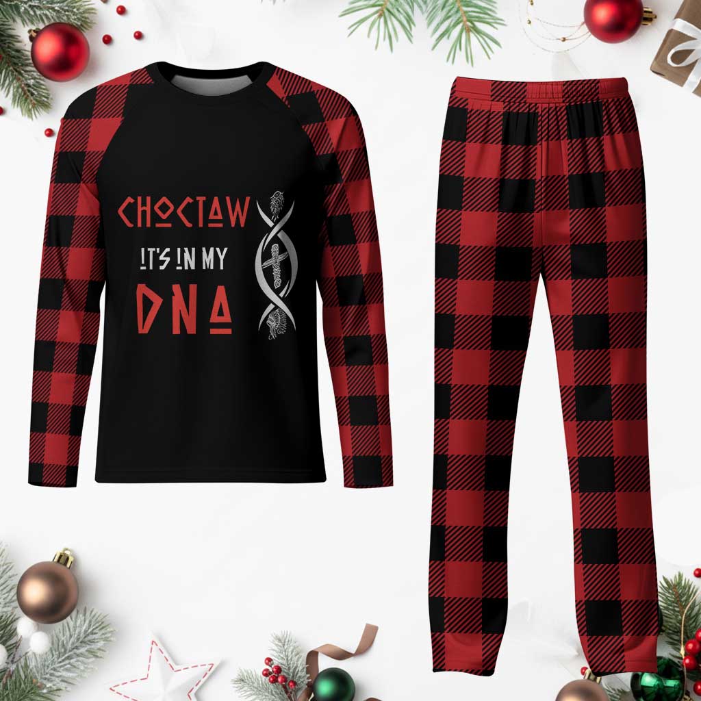 Choctaw Native American DNA Roots Indian Pride Plaid Pajama Set