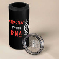 Choctaw Native American DNA Roots Indian Pride 4 in 1 Can Cooler Tumbler