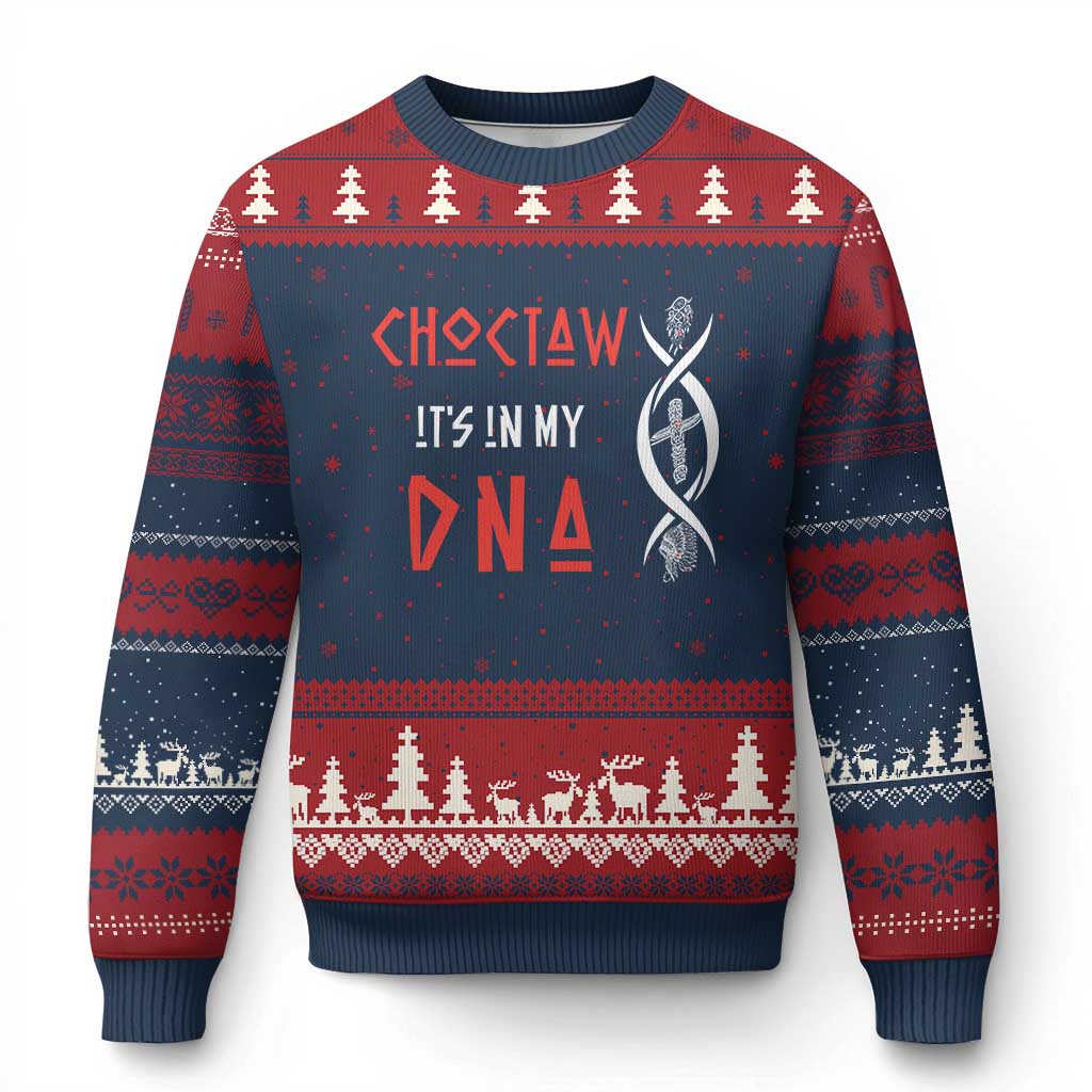 Choctaw Native American DNA Roots Indian Pride Ugly Christmas Sweater