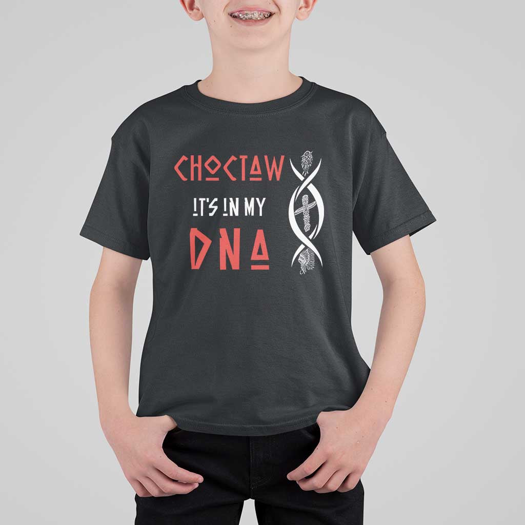 Choctaw Native American DNA Roots Indian Pride T Shirt For Kid