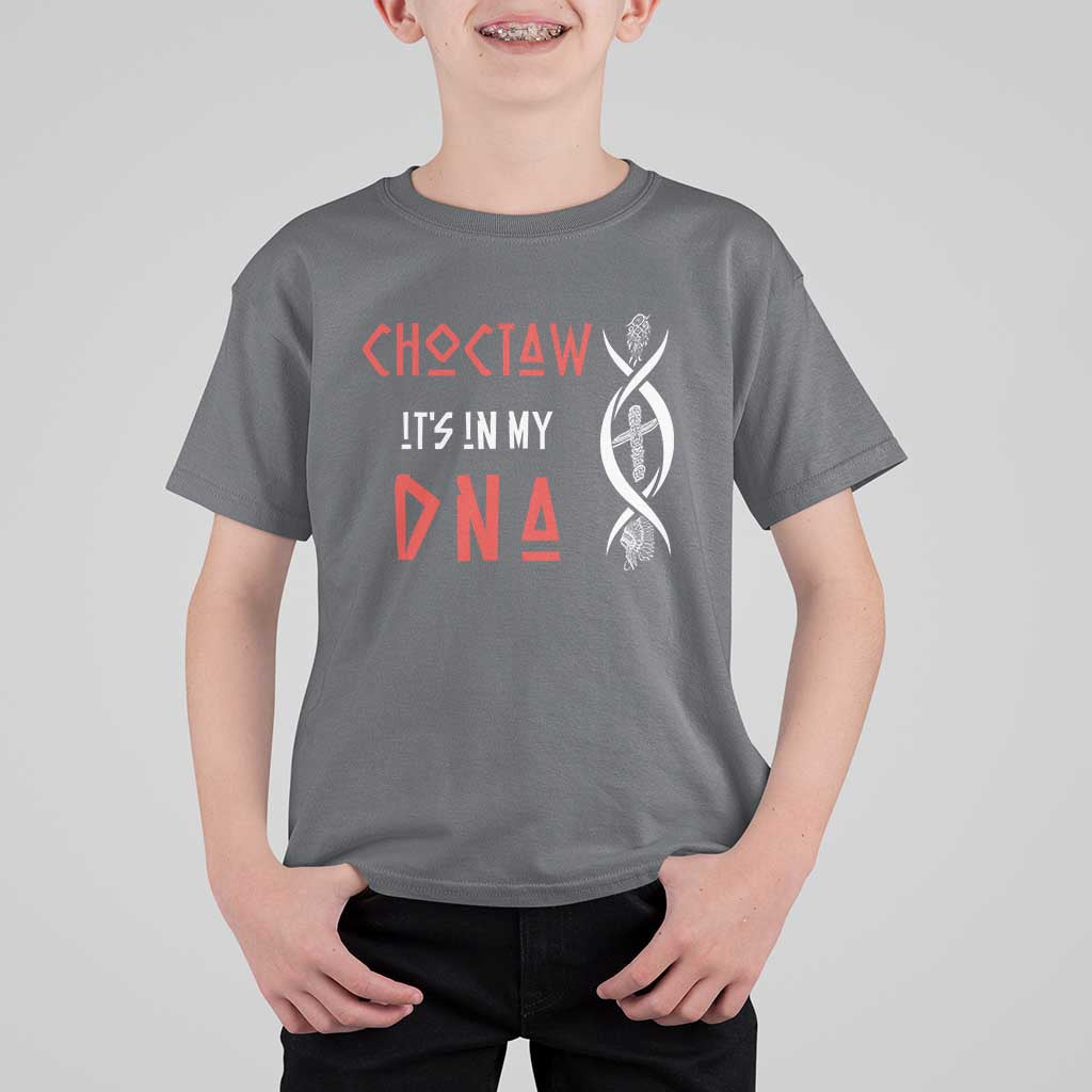 Choctaw Native American DNA Roots Indian Pride T Shirt For Kid