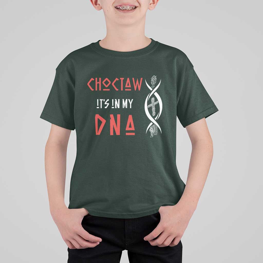 Choctaw Native American DNA Roots Indian Pride T Shirt For Kid
